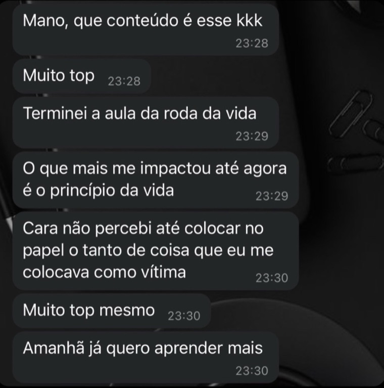 Print da mensagem de Aluno do RAI